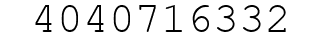 Number 4040716332.