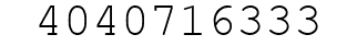 Number 4040716333.