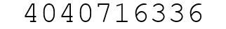 Number 4040716336.