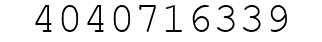 Number 4040716339.