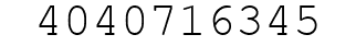 Number 4040716345.