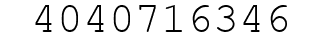 Number 4040716346.