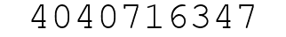 Number 4040716347.