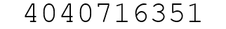 Number 4040716351.