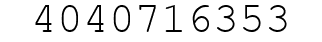 Number 4040716353.