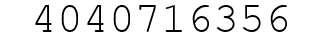 Number 4040716356.