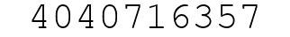Number 4040716357.