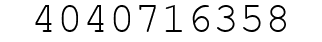Number 4040716358.