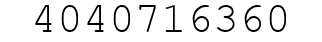 Number 4040716360.