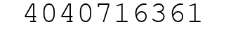 Number 4040716361.