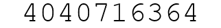 Number 4040716364.