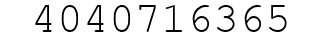 Number 4040716365.