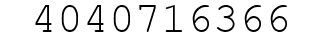 Number 4040716366.