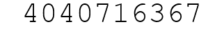 Number 4040716367.
