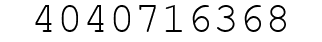 Number 4040716368.