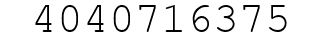 Number 4040716375.