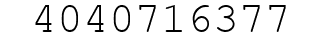 Number 4040716377.