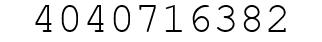 Number 4040716382.