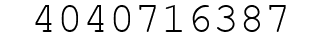 Number 4040716387.