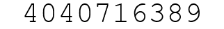 Number 4040716389.