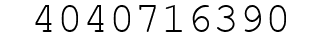Number 4040716390.