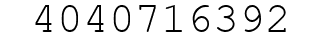 Number 4040716392.