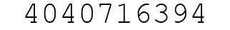Number 4040716394.