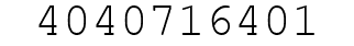 Number 4040716401.