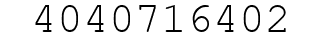 Number 4040716402.