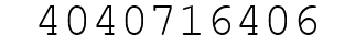 Number 4040716406.