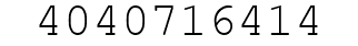Number 4040716414.