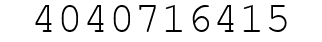 Number 4040716415.