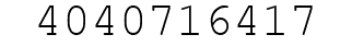 Number 4040716417.