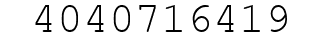 Number 4040716419.