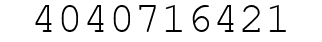 Number 4040716421.