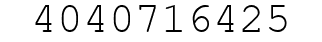 Number 4040716425.