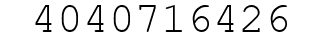 Number 4040716426.