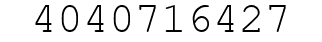 Number 4040716427.