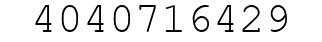 Number 4040716429.