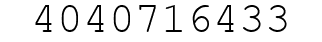Number 4040716433.