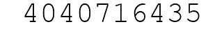 Number 4040716435.