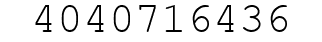 Number 4040716436.