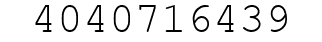 Number 4040716439.
