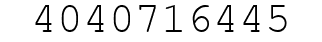 Number 4040716445.