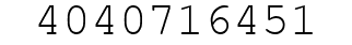 Number 4040716451.