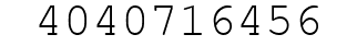 Number 4040716456.
