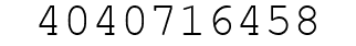 Number 4040716458.