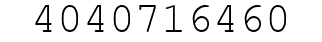 Number 4040716460.