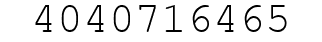 Number 4040716465.