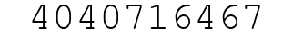 Number 4040716467.